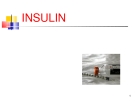 Bài giảng: INSULIN