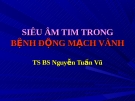 SIÊU ÂM TIM TRONG BỆNH ĐỘNG MẠCH VÀNH