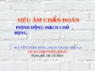   SIÊU ÂM CHẨN ĐOÁN PHÌNH ĐỘNG MẠCH CHỦ BỤNG