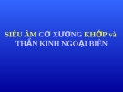 Bài giảng: Siêu âm cơ xương khớp và thần kinh ngoại biên