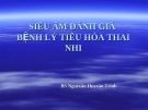 Siêu âm đánh giá bệnh lý tiêu hóa thai nhi - Bs Nguyễn Huyền Trinh 