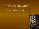 Y PHÁP ĐỘC CHẤT