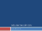 Siêu âm tim cấp cứu - Bs Nguyễn Kim Thái