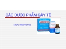 Dược phẩm gây tê