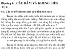 Chương 6 : CẦU DẦM VÀ KHUNG LIÊN