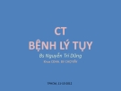 CT BỆNH LÝ của TỤY