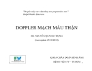 DOPPLER MẠCH MÁU THẬN