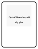 Gạch Chăm của người thợ gốm