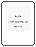 Áo yếm Di sản trang phục của Việt Nam