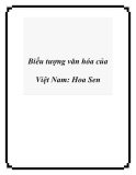 Biểu tượng văn hóa của Việt Nam: Hoa Sen