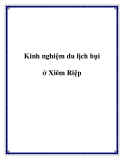 Kinh nghiệm du lịch bụi ở Xiêm Riệp