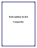 Kinh nghiệm du lịch Campuchia