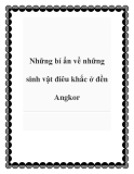 Những bí ẩn về những sinh vật điêu khắc ở đền Angkor