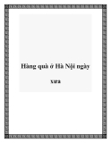 Hàng quà ở Hà Nội ngày xưa