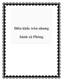 Điêu khắc trên nhưng bánh xà Phòng