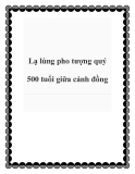 Lạ lùng pho tượng quý 500 tuổi giữa cánh đồng