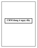 CRM đang ở ngay đây.