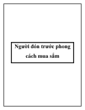 Người đón trước phong cách mua sắm