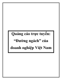 Quảng cáo trực tuyến: “Đường ngách” của doanh nghiệp Việt Nam