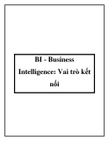 BI - Business Intelligence: Vai trò kết nối