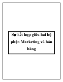 Sự kết hợp giữa hai bộ phận Marketing và bán hàng