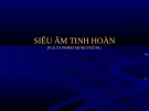 Bài giảng: SIÊU ÂM TINH HOÀN