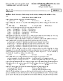 Đề thi thử Đại học lần 1 môn Sinh 2013- Trường THPT Nguyễn Văn Cừ (Mã đề 132)