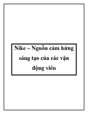 Nike – Nguồn cảm hứng sáng tạo của các vận động viên