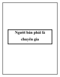 Người bán phải là chuyên gia