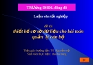 Luận văn tốt nghiệp: " Thiết kế cơ sở dữ liệu cho bài toán quản lý cán bộ"