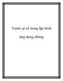 Tránh sự cố trong lập trình ứng dụng nhúng