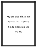 Một giải pháp hiển thị liên tục mức chất lỏng trong bồn bể công nghiệp với WINCC