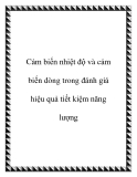 Cảm biến nhiệt độ và cảm biến dòng trong đánh giá hiệu quả tiết kiệm năng lượng