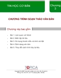 TIN HỌC CƠ BẢN:  Chương 3