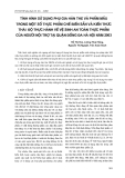 Tình hình sử dụng phụ gia hàn the và phẩm mầu trong một số thực phẩm chế biến sẵn và kiến thức thái độ thực hành về vệ sinh an toàn thực phẩm của người nội trợ tại quận Đống Đa Hà Nội năm 2003