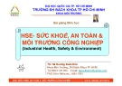 HSE - SỨC KHỎE, AN TOÀN & MÔI TRƯỜNG CÔNG NGHIỆP - CHƯƠNG 1