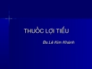 Dược liệu: Thuốc lợi tiểu