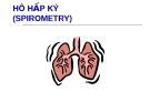 Bài giảng: Hô hấp ký