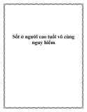 Sốt ở người cao tuổi vô cùng nguy hiểm