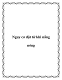 Nguy cơ đột tử khi nắng nóng