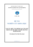 Đề tài nghiên cứu khoa học: Tái cấu trúc tài chính tại cảng Hải Phòng để phù hợp với môi trường kinh doanh