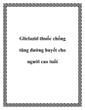 Gliclazid thuốc chống tăng đường huyết cho người cao tuổi