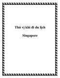 Thú vị khi đi du lịch Singapore