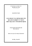 Luận văn:GIẢI PHÁP TÀI CHÍNH ĐỐI VỚI DOANH NGHIỆP TƯ NHÂN TRÊN ĐỊA BÀN TỈNH BÌNH ĐỊNH