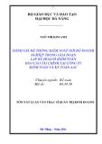 Luận văn:Đánh giá hệ thống kiểm soát nội bộ doanh nghiệp trong giai đoạn lập kế hoạch kiểm toán báo cáo tài chính tại công ty kiểm toán và kế toán AAC