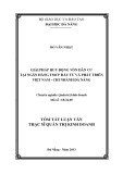 Luận văn: GIẢI PHÁP HUY ĐỘNG VỐN DÂN CƯ TẠI NGÂN HÀNG TMCP ĐẦU TƯ VÀ PHÁT TRIỂN VIỆT NAM - CHI NHÁNH ĐÀ NẴNG