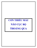 CƠN THIẾU MÁU NÃO CỤC BỘ THOÁNG QUA