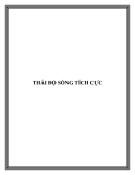 THÁI ĐỘ SỐNG TÍCH CỰC