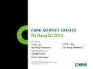 CBRE MARKET UPDATEDa Nang Q1/2012Presented by:THAO LE Da Nang ResearchOpening Remarks from:TIEN CAO Da Nang ResearchADAM BURY Senior ManagerCB Richard Ellis (Vietnam) Co., Ltd. Friday, April 20th, 2012.OPENING WORDSDa Nang 2012 – Continued S