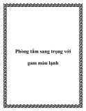 Phòng tắm sang trọng với gam màu lạnh